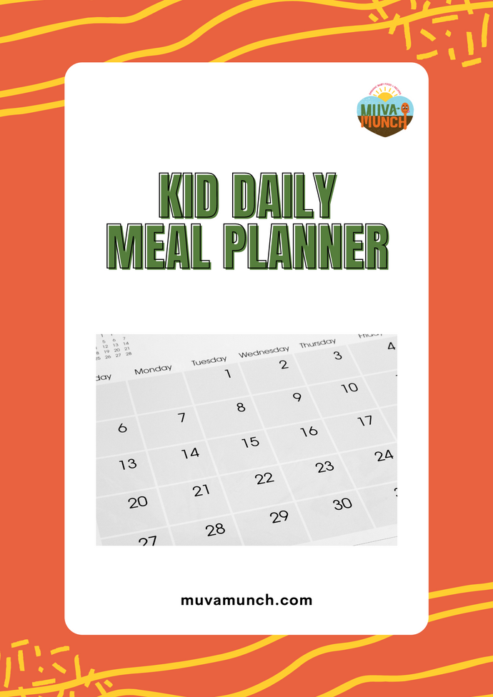 FREE Kid-Friendly Weekly Meal Calendar